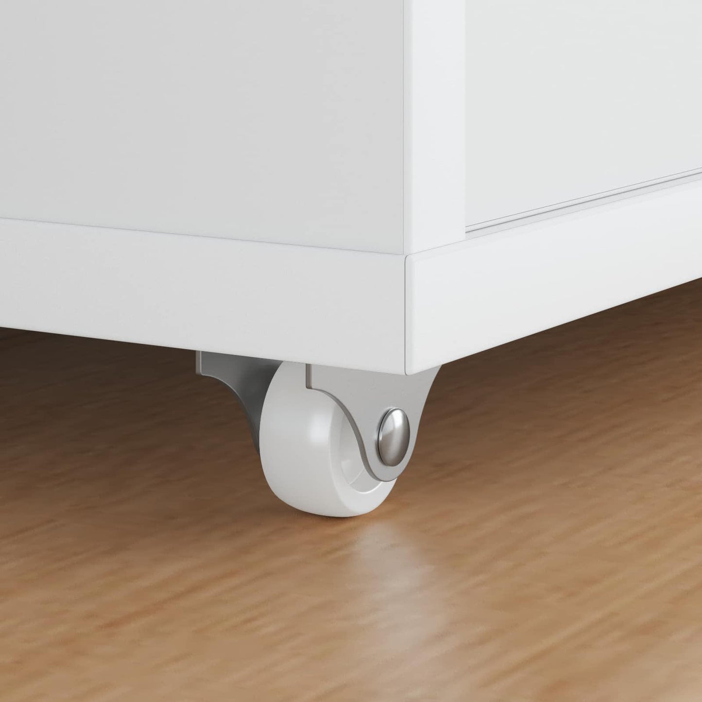 Bockrolle 2 pcs Weiß 42 x 11,5 x 29 mm Eisen