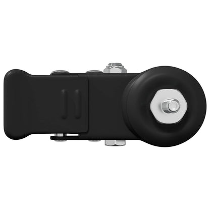 Rollen 2 pcs Schwarz M6 x 37 mm Eisen und Nylon