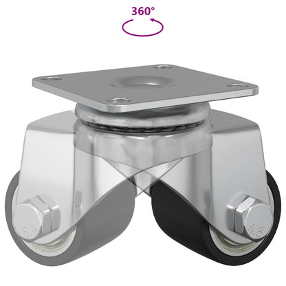 Bockrolle 2 pcs Silber 44,1 x 44,1 x 1,95 mm Nylon