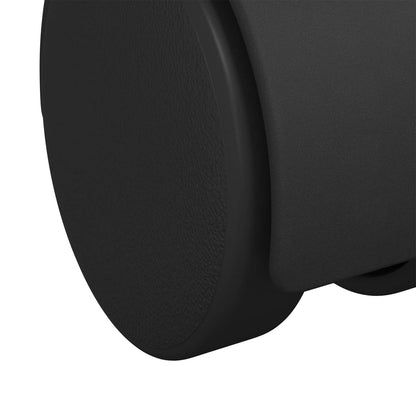 Drehrolle 2 pcs Schwarz 39,5 x 39,5 x 37,8 mm Eisen und PP