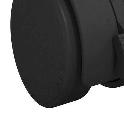 Bockrolle 2 pcs Schwarz und Silber 40,1 x 40,1 x 37,8 mm