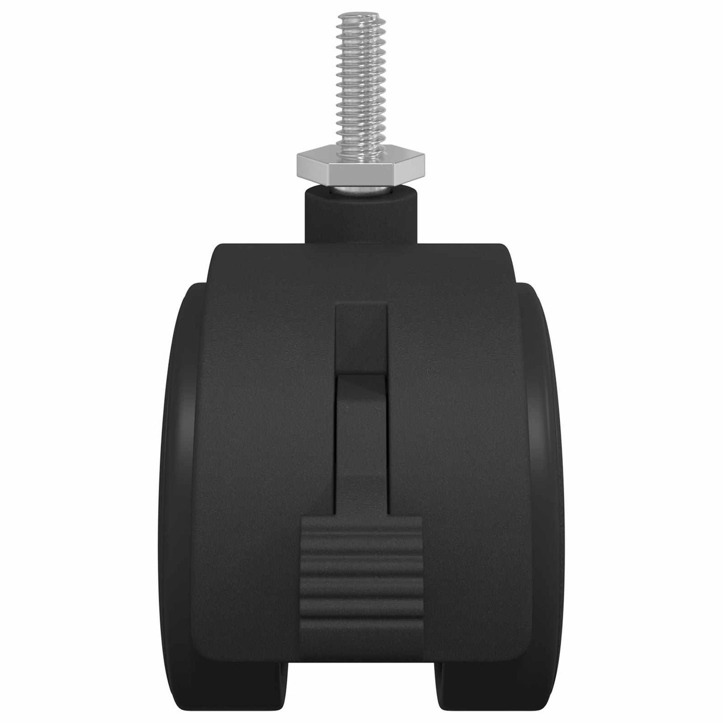 Bockrolle 2 pcs Schwarz und Silber 40,1 x 40,1 x 37,8 mm