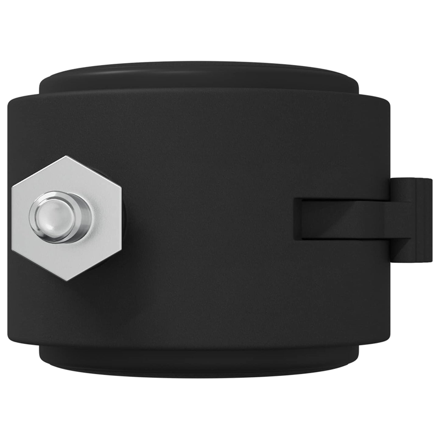 Bockrolle 2 pcs Schwarz und Silber 40,1 x 40,1 x 37,8 mm