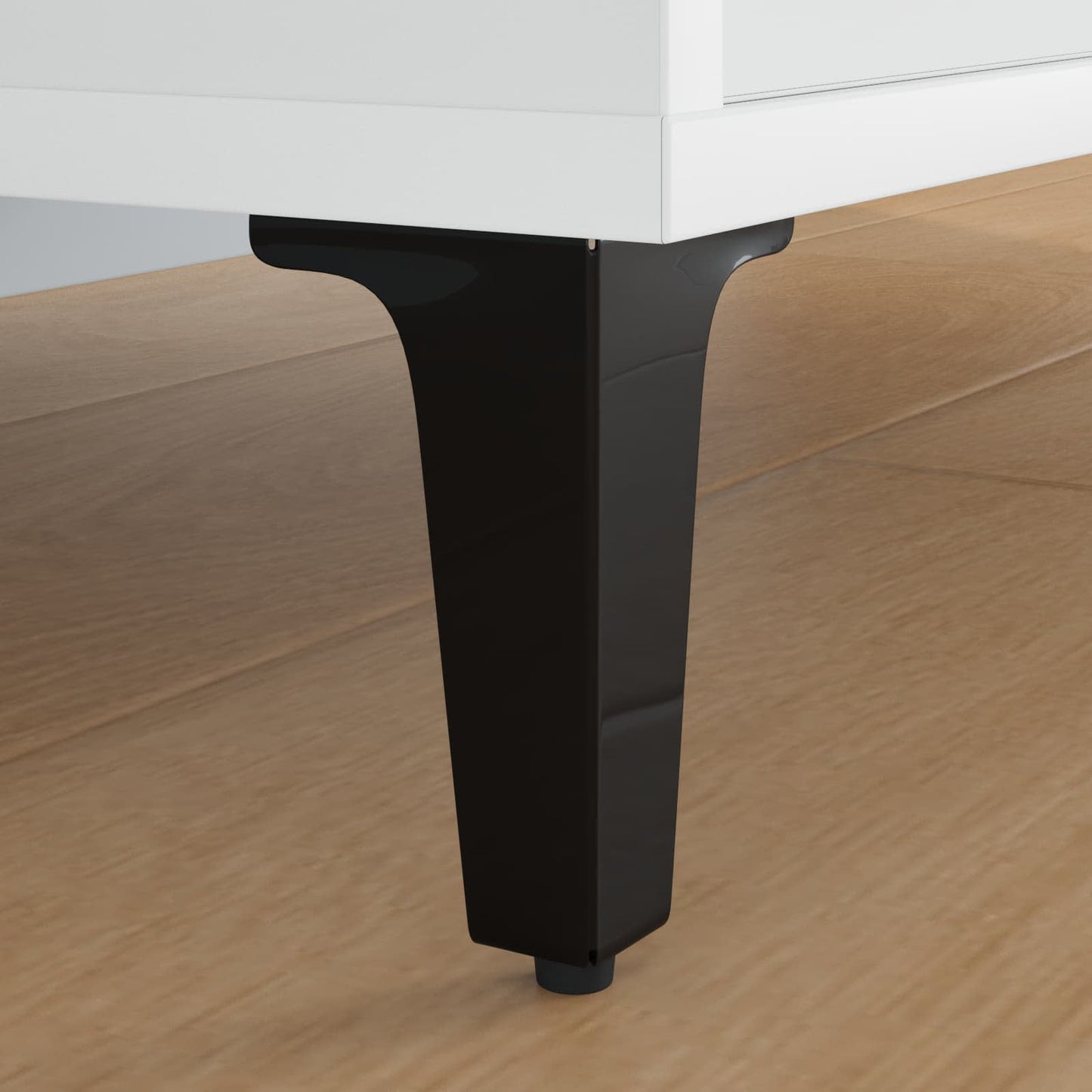 Möbelbeine 2 pcs Schwarz 54,1 x 54,1 x 100 mm Eisen