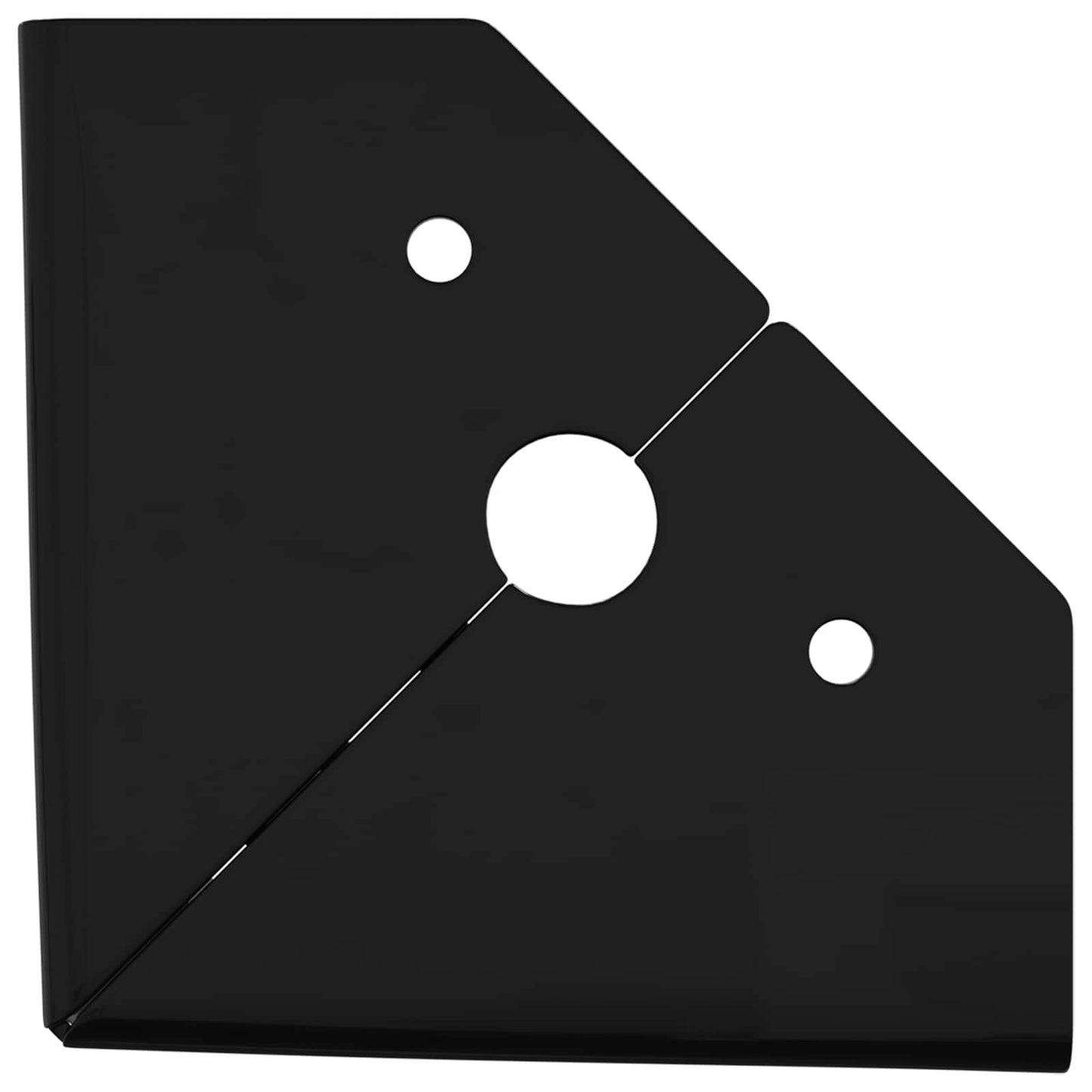 Möbelbeine 2 pcs Schwarz 54,1 x 54,1 x 100 mm Eisen