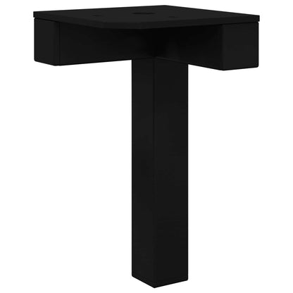 Standfüße 2 pcs Schwarz 57 x 57 x 100 mm Eisen