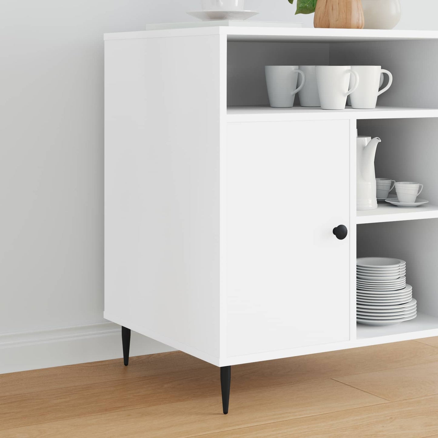 Möbelbeine 12 pcs Schwarz Ø 40 x 98 mm Eisen