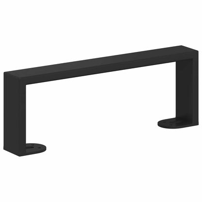 Möbelbeine 12 pcs Schwarz 281 x 40,5 x 100 mm Eisen