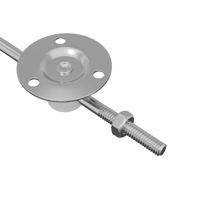 Deckelstützscharnier 12 pcs Silber 194 x 36 x 18 mm Eisen