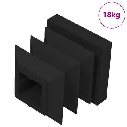 Endkappen 10909 pcs Schwarz 15 x 15 x 15 mm PP