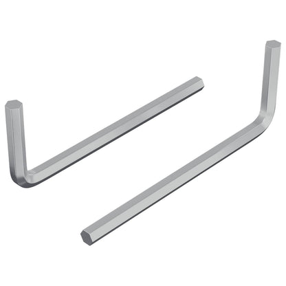 Inbusschlüssel 2 pcs Silber 32 x 86 mm Stahl