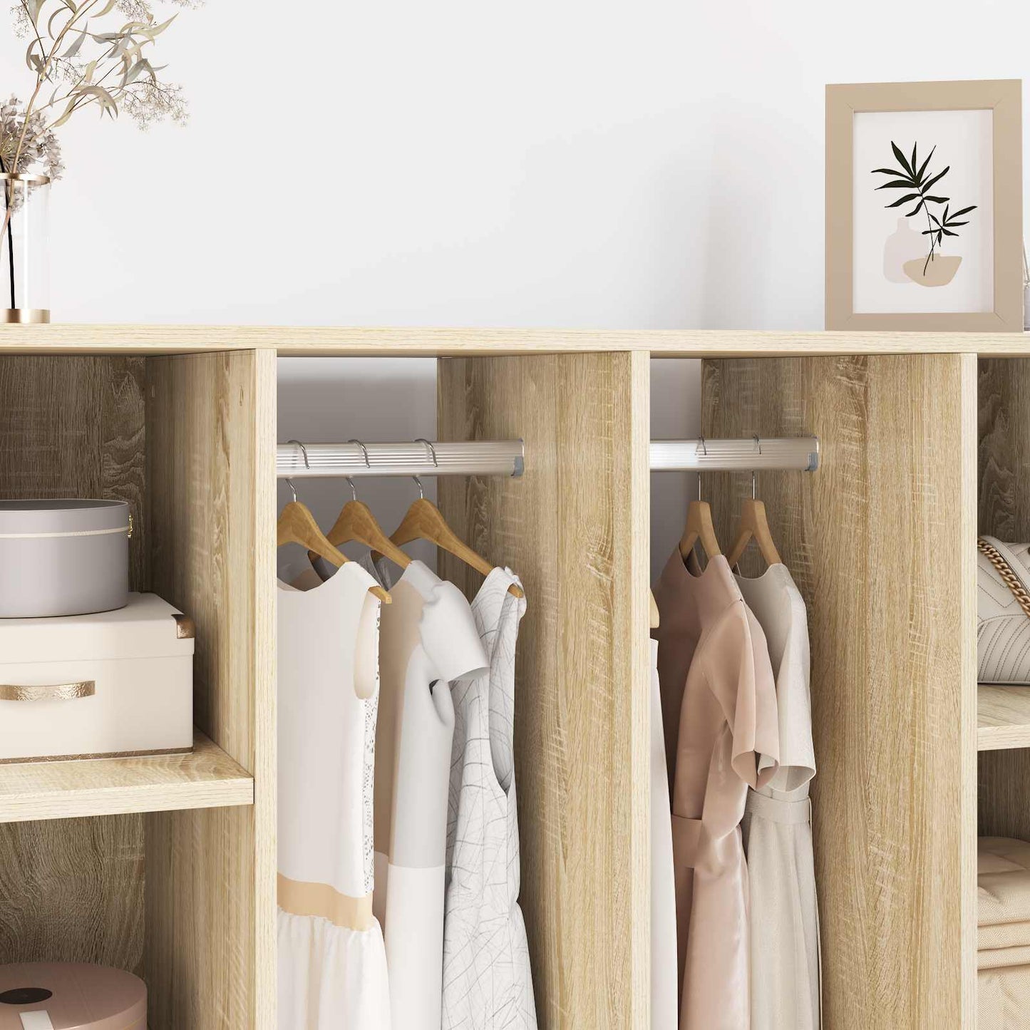 Kleiderstange 12 pcs Silber 764 x 15 x 29 mm Aluminiumlegierung