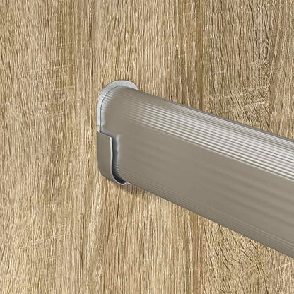 Kleiderstange 12 pcs Silber 764 x 15 x 29 mm Aluminiumlegierung