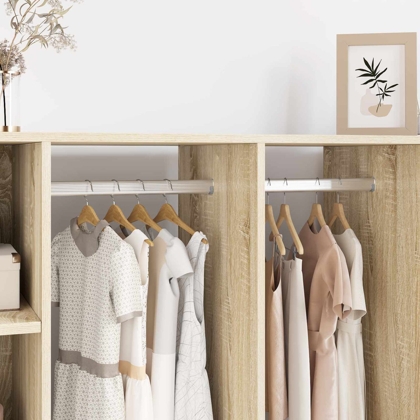 Kleiderstange 12 pcs Silber 764 x 15 x 29 mm Aluminiumlegierung