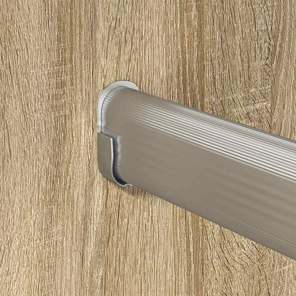 Kleiderstange 12 pcs Silber 764 x 15 x 29 mm Aluminiumlegierung