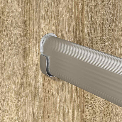 Kleiderstange 12 pcs Silber 764 x 15 x 29 mm Aluminiumlegierung