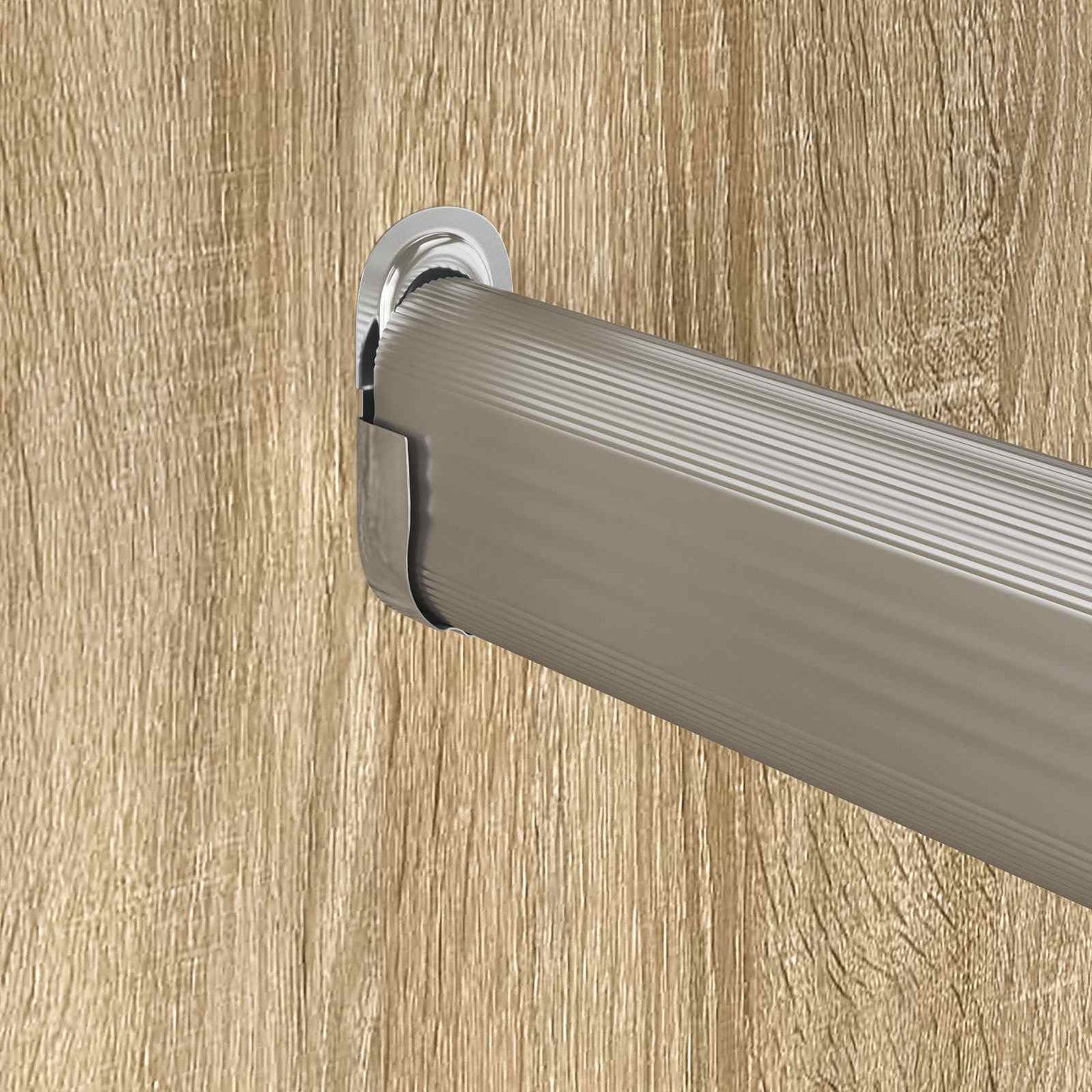 Kleiderstangenhalter 2 pcs Weißes Zink 40 x 18 x 10 mm Eisen