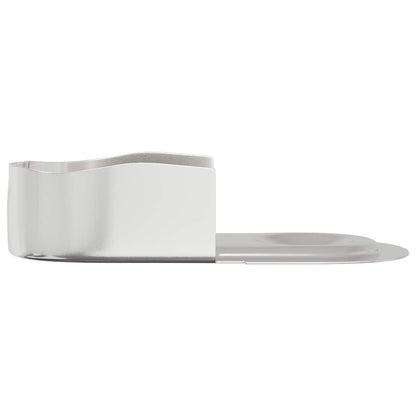 Kleiderstangenhalter 2 pcs Weißes Zink 40 x 18 x 10 mm Eisen