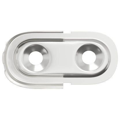 Kleiderstangenhalter 2 pcs Weißes Zink 40 x 18 x 10 mm Eisen