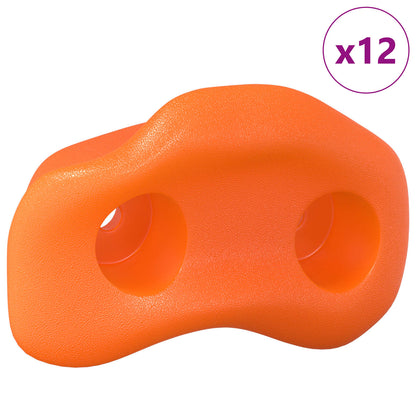 Klettergriff 12 pcs Orange 100 x 67 x 43 mm PP