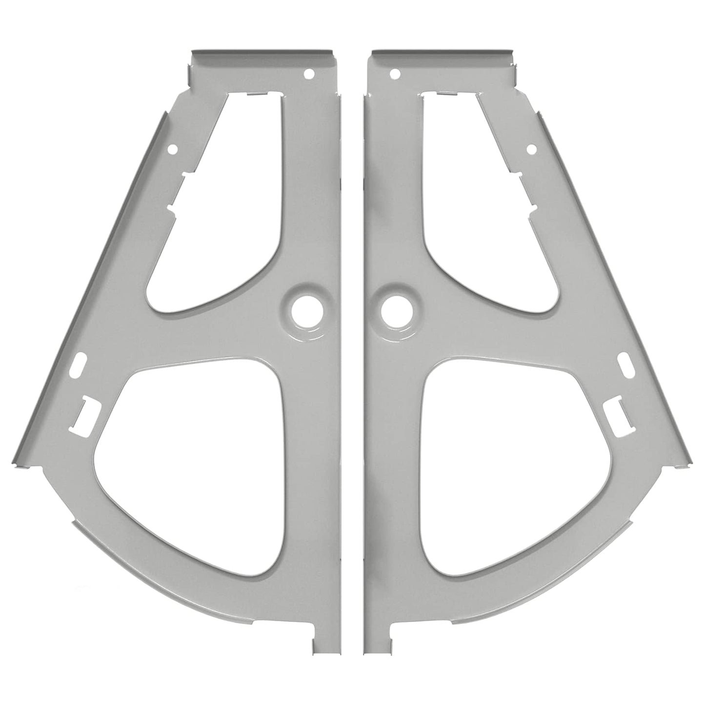 Klappenscharnier 2 pcs Silber 235 x 155 x 30 mm Eisen