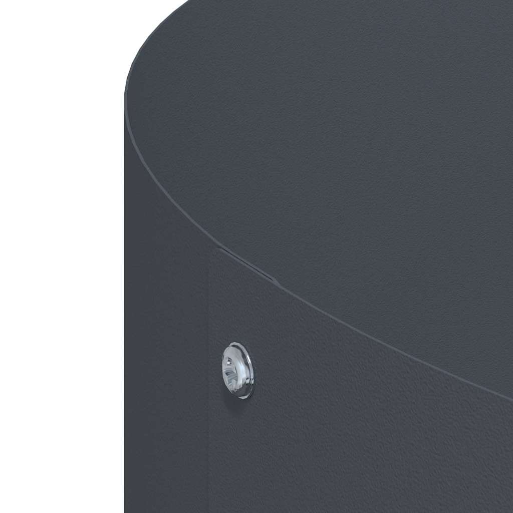 Pflanzenring Anthrazit 30 x 30 x 20 cm Kaltgewalzter Stahl