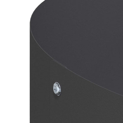 Pflanzenring Schwarz 80 x 80 x 20 cm Kaltgewalzter Stahl