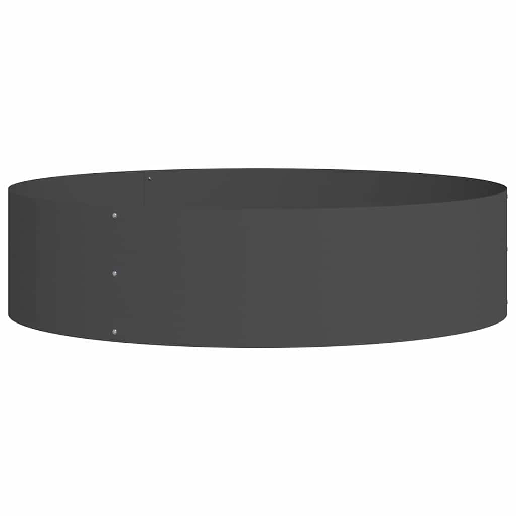 Pflanzenring Schwarz 80 x 80 x 20 cm Kaltgewalzter Stahl