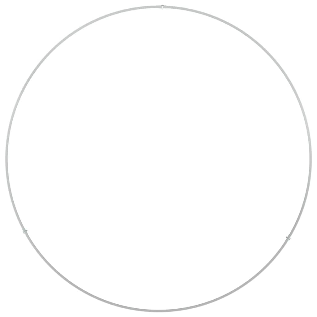 Pflanzenring Weiß 80 x 80 x 20 cm Kaltgewalzter Stahl