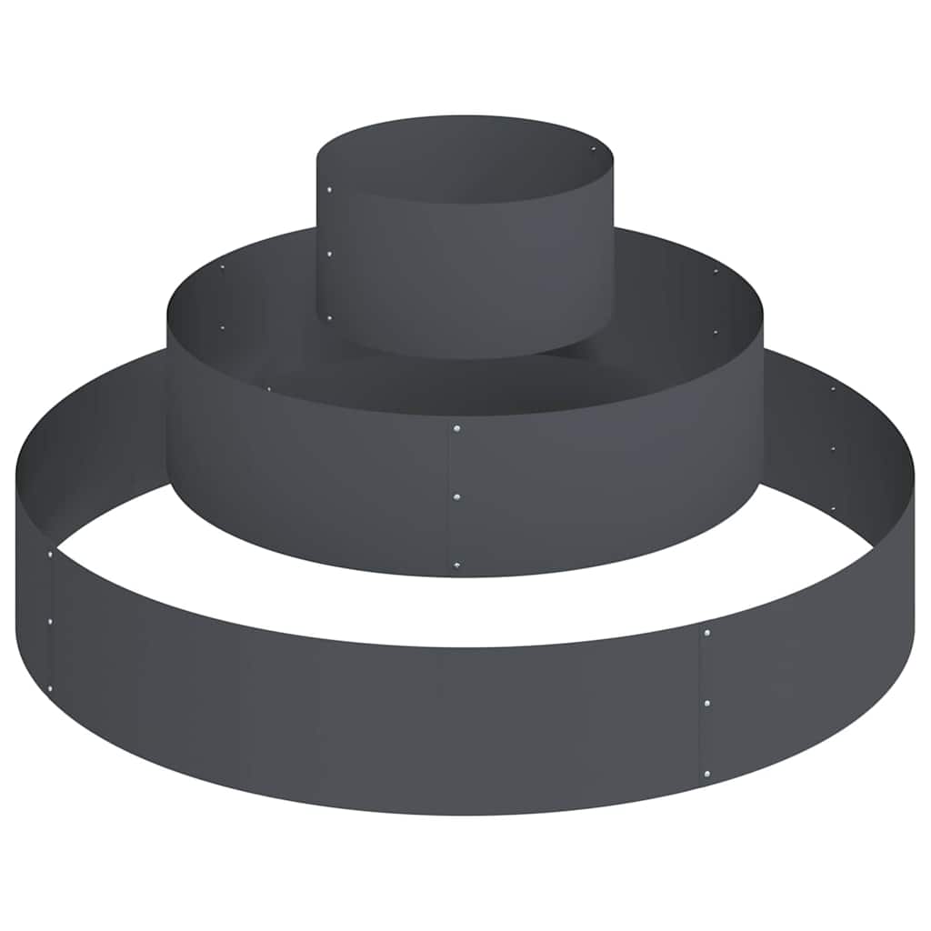 Garten-Pflanzgefäß Anthrazit 120 x 120 x 20 cm