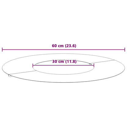 geeignet für flachen Baumring Olivgrün Ø30 / 60 cm Stahl