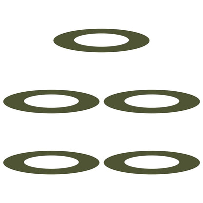 geeignet für flache Baumringe 5 pcs Olivgrün Ø40 / 70 cm Stahl