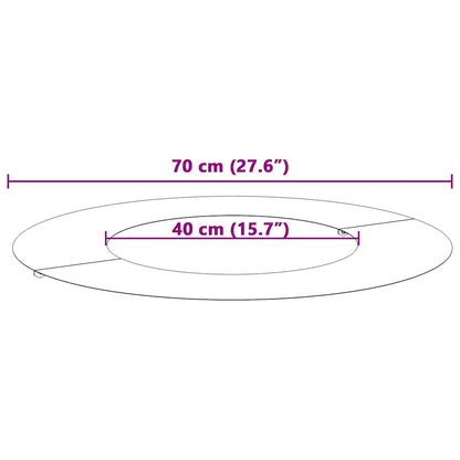 geeignet für flache Baumringe 5 pcs Olivgrün Ø40 / 70 cm Stahl