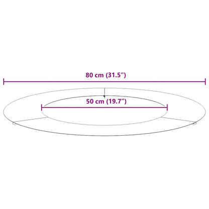 geeignet für flache Baumringe 5 pcs Olivgrün Ø50 / 80 cm Stahl