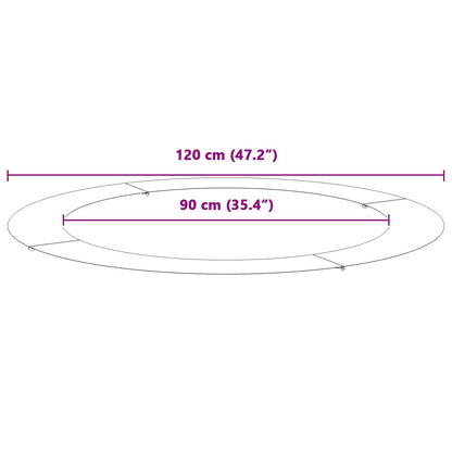 geeignet für flache Baumringe 5 pcs Braun Ø90 / 120 cm