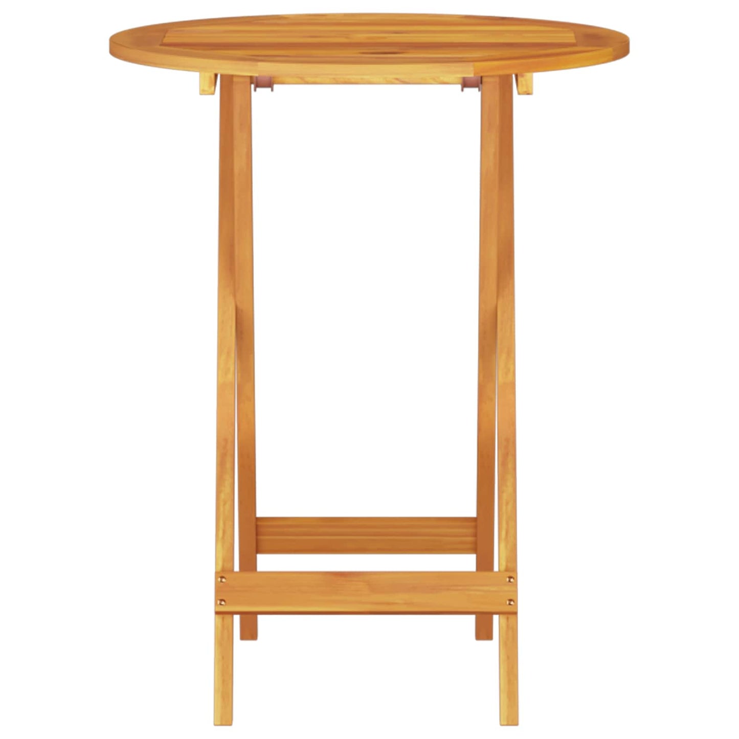 Klapp Bistro Set 3 pcs Braun Massivholz Akazie