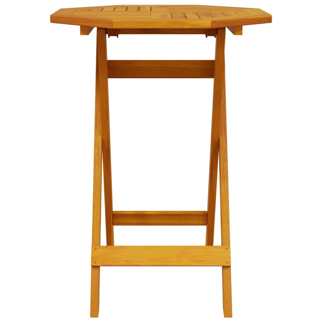 Klapp Bistro Set 3 pcs Braun Massivholz Akazie