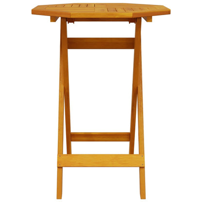 Klapp Bistro Set 3 pcs Braun Massivholz Akazie