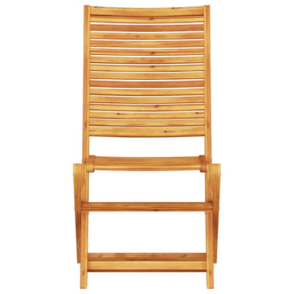 Klapp Bistro Set 3 pcs Braun Massivholz Akazie