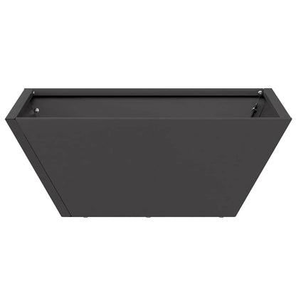 Garten-Pflanzgefäß 5 pcs Schwarz 40 x 40 x 15 cm