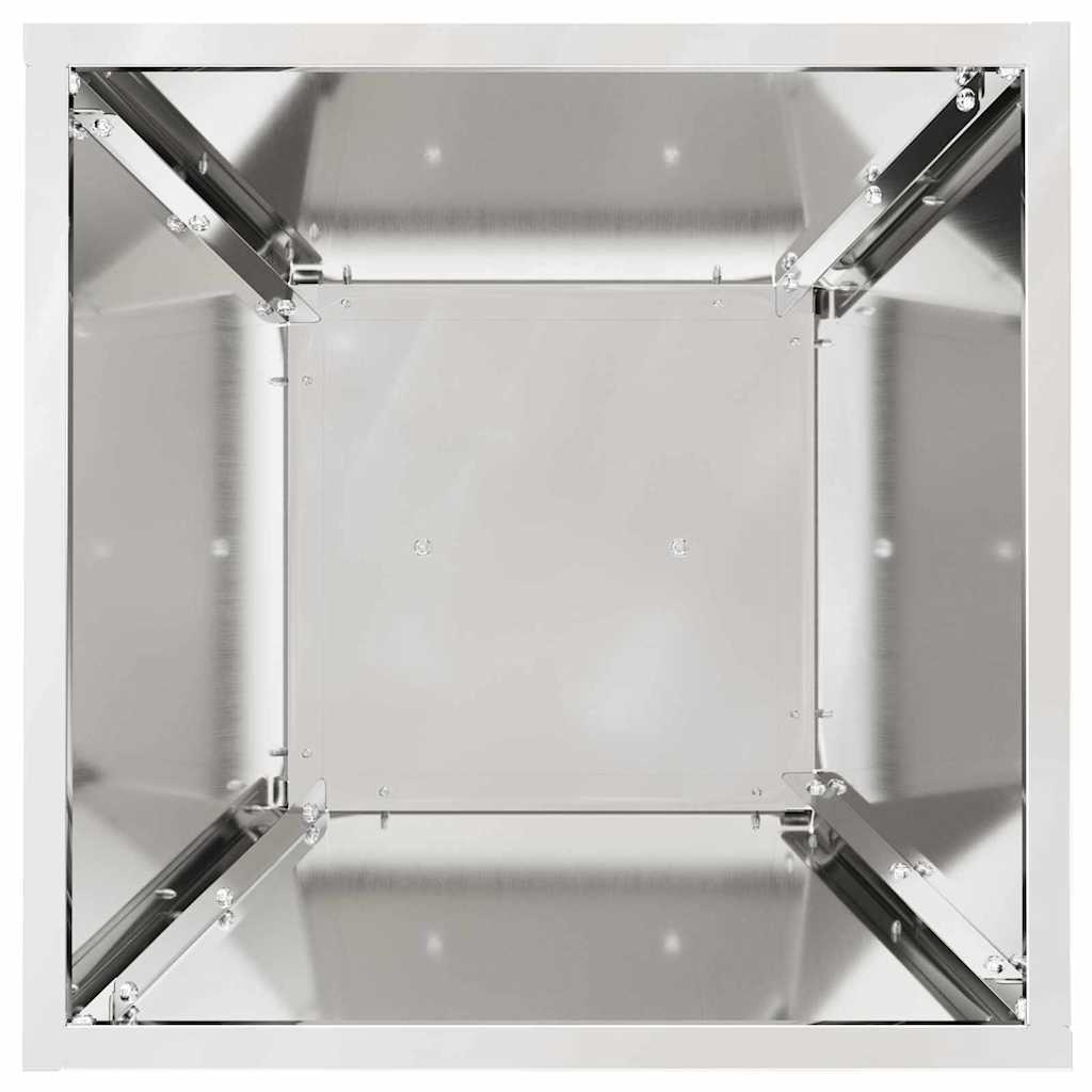 Säulen Pflanzer Silber 35 x 35 x 73 cm