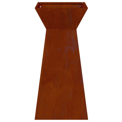 Säulen Pflanzer 2 pcs Silber 35 x 35 x 73 cm