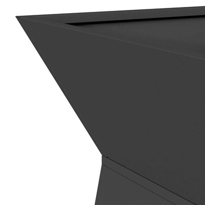 Säulen Pflanzer 2 pcs Schwarz 40 x 40 x 100 cm