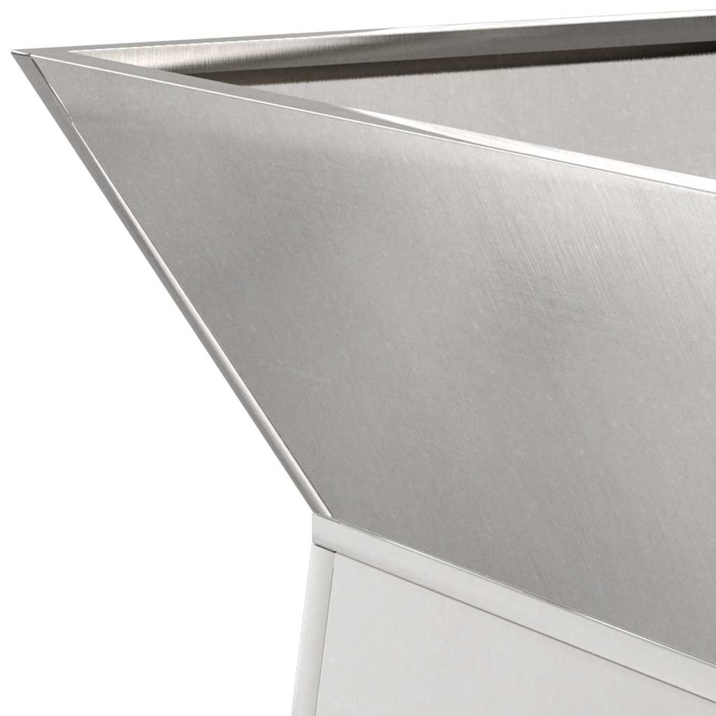 Säulen Pflanzer 2 pcs Silber 40 x 40 x 100 cm