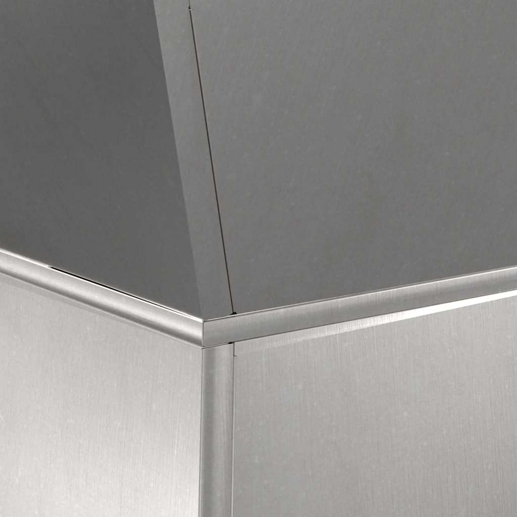 Säulen Pflanzer 2 pcs Silber 40 x 40 x 100 cm