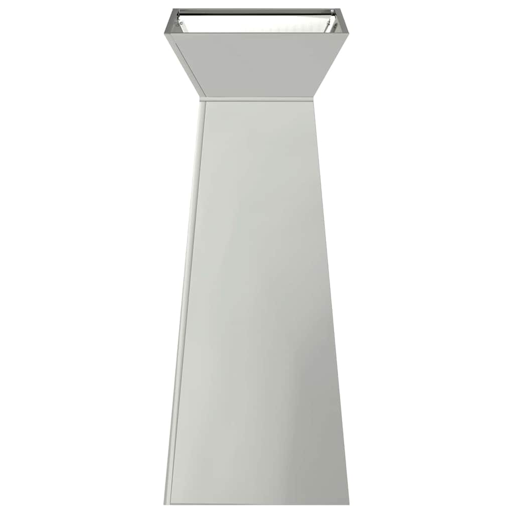 Säulen Pflanzer 2 pcs Silber 40 x 40 x 100 cm