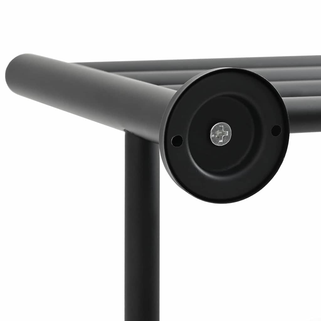 Handtuchhalter Schwarz 61 x 23 x 17 cm Edelstahl