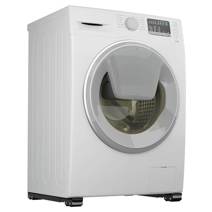 Waschmaschinensockel 2 pcs Schwarz 72 x 5 x 4,5 cm Edelstahl