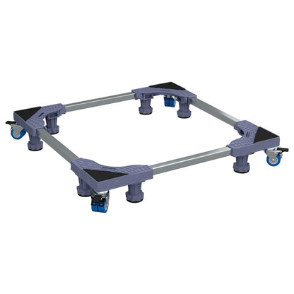 Waschmaschinensockel Grau 66 x 66 x 12 cm Edelstahl