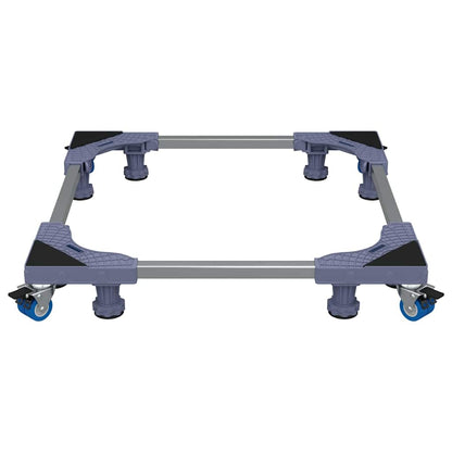 Waschmaschinensockel Grau 66 x 66 x 12 cm Edelstahl